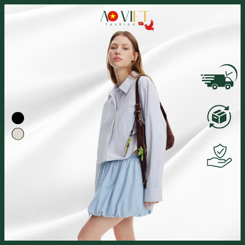 ao-so-mi áo sơ mi dáng lửng